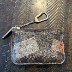 Louis Vuitton Damier Eben Trunks and Bags Key Pouch